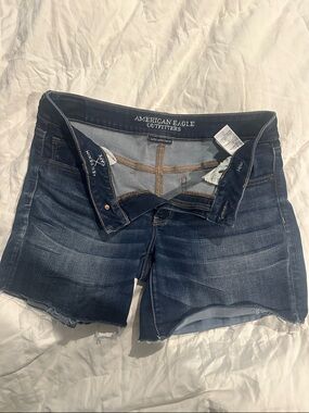 American Eagle Outfitters Dark Blue Denim Jean Shorts